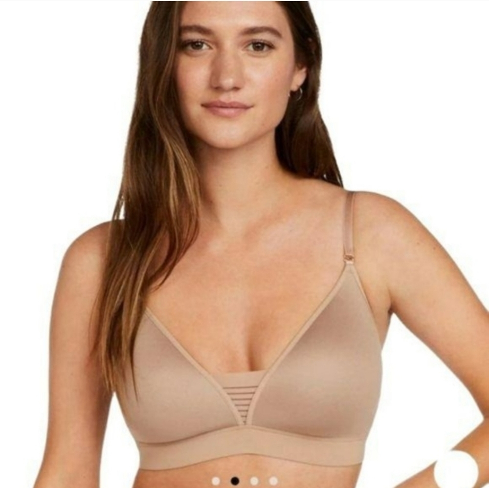 THIRDLOVE 24/7 Seamless Stripe Wireless Bra 34C